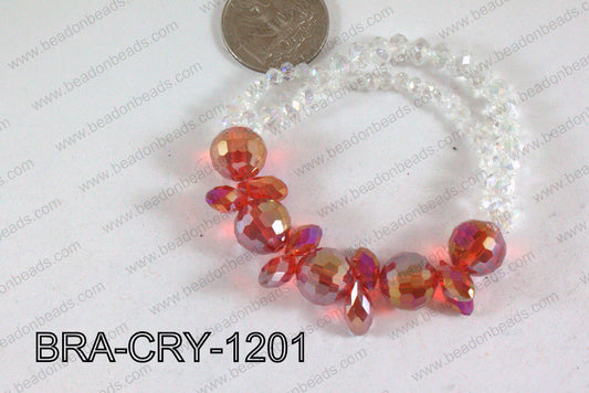 Crystal Bracelet Red 12mm BRA-CRY-1201