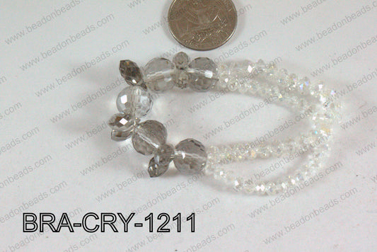 Crystal Bracelet Smoky 12mm BRA-CRY-1211