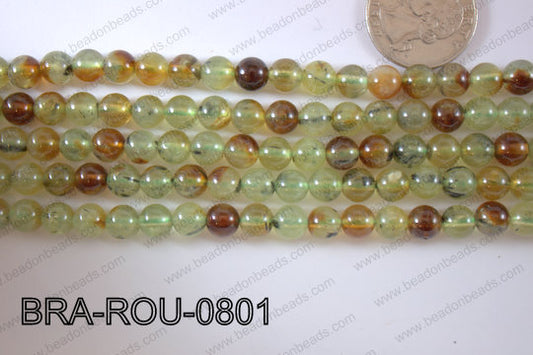 Brandy Prehnite Round 8mm BRA-ROU-0801