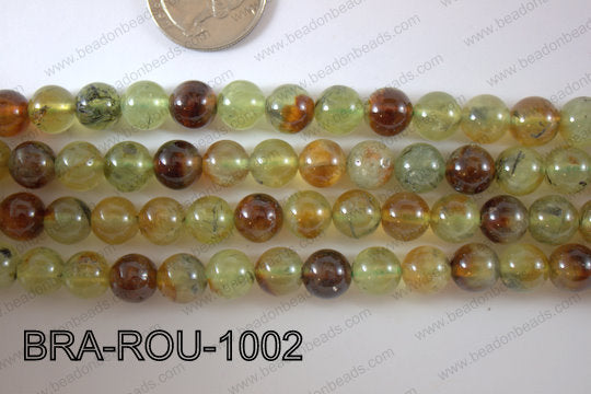 Brandy Prehnite Round 10mm BRA-ROU-1002