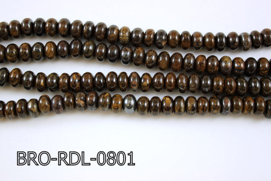 Bronzite Rondel 8mm BRO-RDL-0801