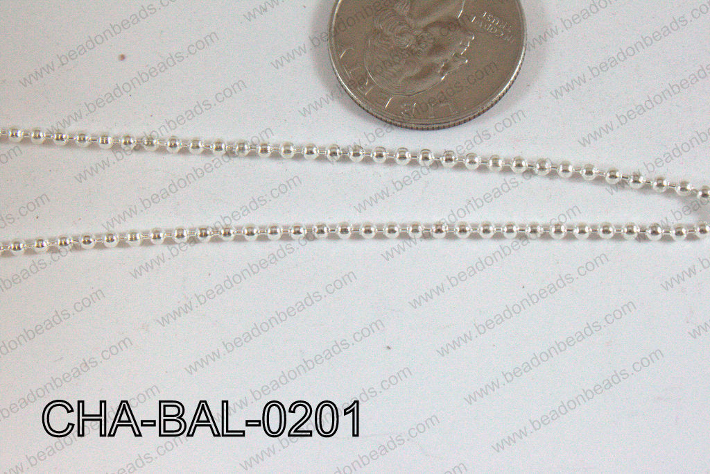 Ball Chain Light Silver 2mm CHA-BAL-0201