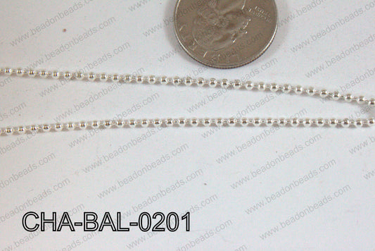 Ball Chain Light Silver 2mm CHA-BAL-0201