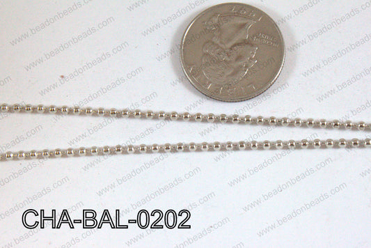 Ball Chain Dark Silver 2mm CHA-BAL-0202