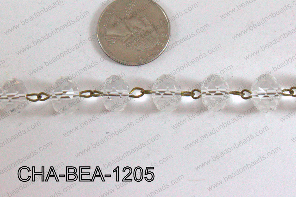 Chain with Clear Crystal 12mm CHA-BEA-1205