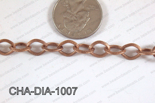 Diamond Link Chain Copper 10x8mm CHA-DIA-1007