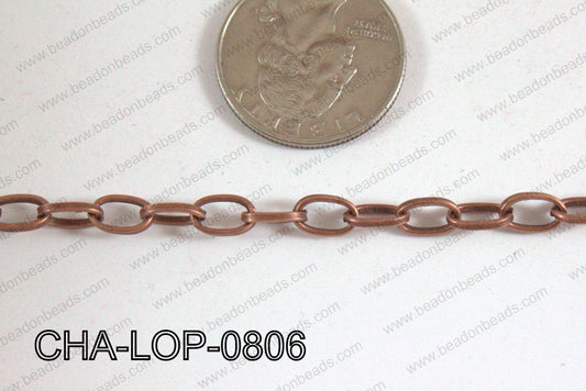 Cooper Loop Chain Copper 8mm CHA-LOP-0806