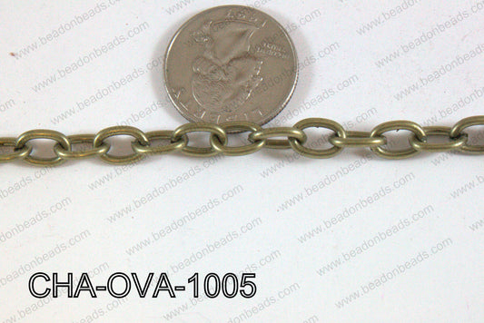 Oval Loop Chain Bronze 10x7mm CHA-OVA-1005