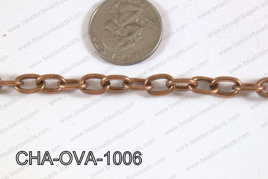 Oval Loop Chain Copper 10x7mm CHA-OVA-1006