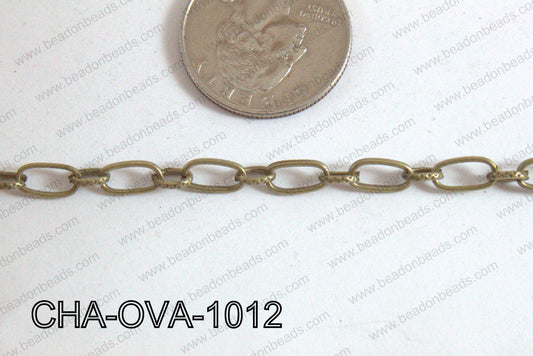 Oval Link Chain Bronze 10x5mm CHA-OVA-1012