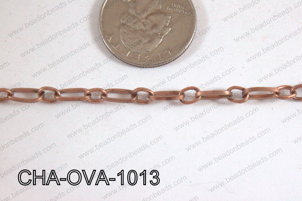 Oval Link Chain Copper 10x5mm CHA-OVA-1013
