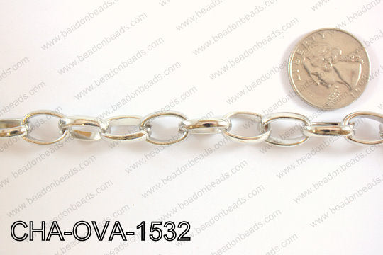 Chain Oval 15mm 32.8' CHA-OVA-1532