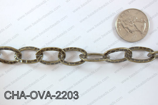 Chain Oval Bronze 22mm 16.4' CHA-OVA-2203
