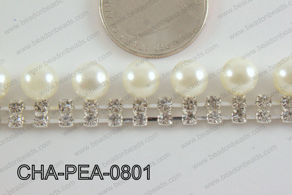 Dangling Pearl Chain 8mm CHA-PEA-0801