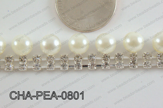 Dangling Pearl Chain 8mm CHA-PEA-0801