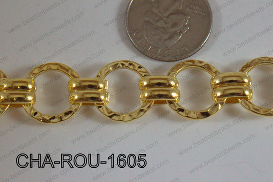 Decorative Round Chain Gold 16mm CHA-ROU-1605