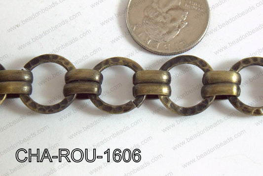 Decorative Round Chain Bronze 16mm CHA-ROU-1606