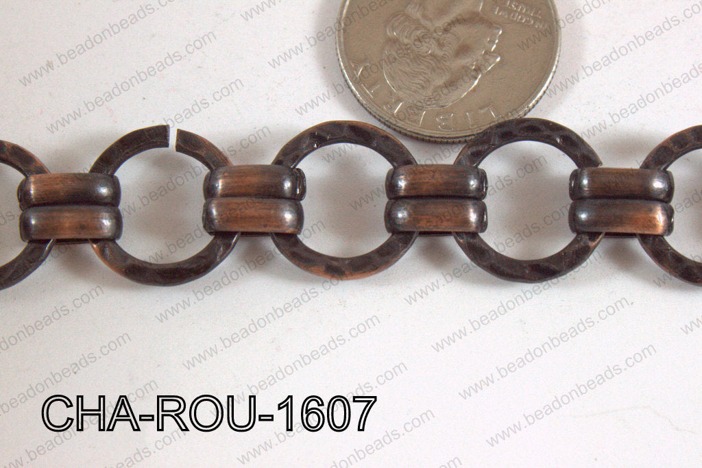Decorative Round Chain Coper 16mm CHA-ROU-1607