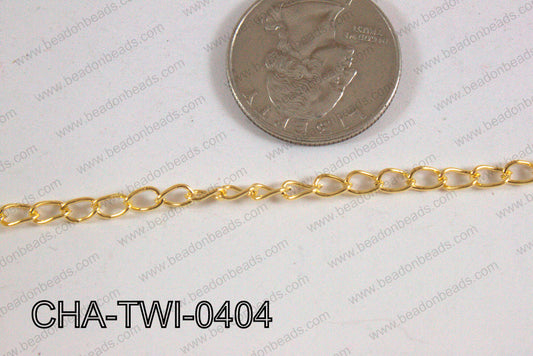 Twist Chain Gold 5mm CHA-TWI-0404