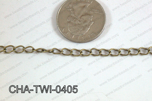 Twist Chain Bronze 5mm CHA-TWI-0405