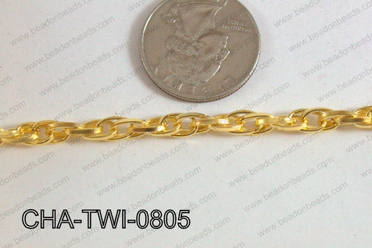 Twist Chain Gold 8mm CHA-TWI-0805