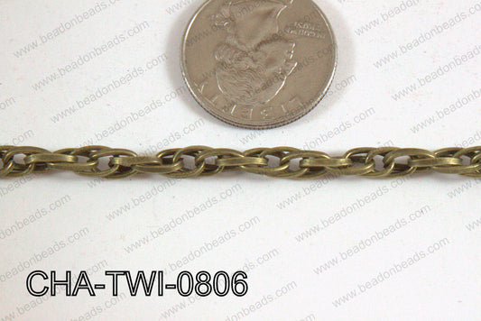 Twist Chain Bronze 8mm CHA-TWI-0806