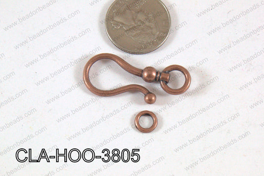Clasp Hook Copper 38x15mm CLA-HOO-3805