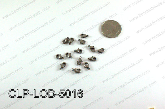 Lobster clasp 5x10mm, Gunmetal CLP-LOB-5016