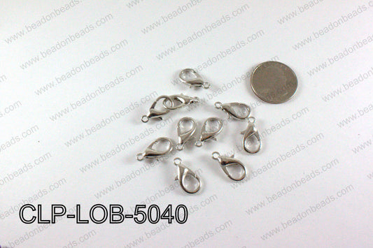 Lobster clasp 10x16mm, Antique Silver CLP-LOB-5040