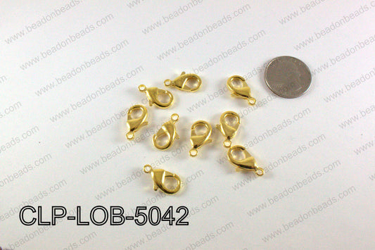 Lobster clasp 10x19mm, Gold CLP-LOB-5042