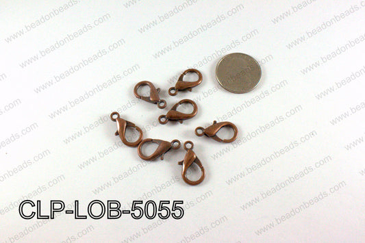 Lobster clasp 11x21mm, Copper CLP-LOB-5055