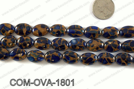 Composite Golden Quartz Oval 14x18mm COM-OVA-1801
