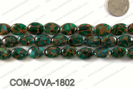 Composite Golden Quartz Oval 14x18mm COM-OVA-1802