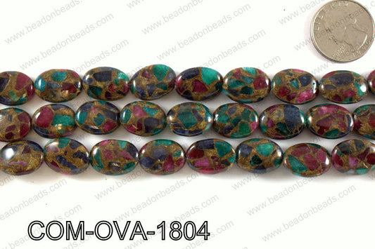 Composite Golden Quartz Oval 14x18mm COM-OVA-1804