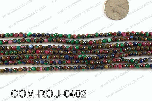 Composite Golden Quartz Round 4mm COM-ROU-0402