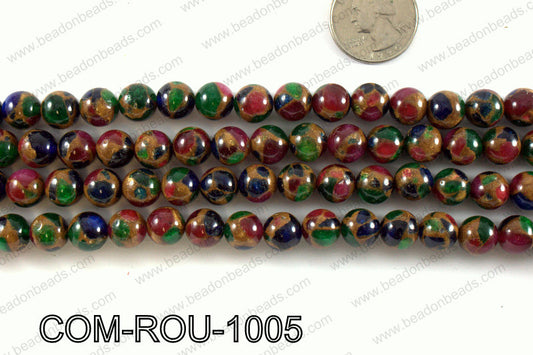 Composite Golden Quartz Round 10mm COM-ROU-1005