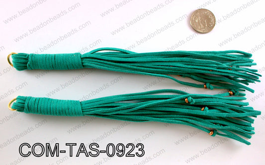 SUEDE LEATHER TASSELS COM-TAS-0923