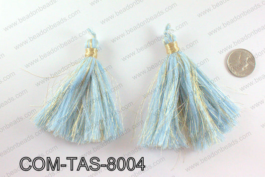 Thread tassels 90mm, Light blueCOM-TAS-8004