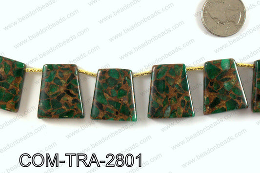 Composite Golden Quartz Trapezoid 25x28mm COM-TRA-2801