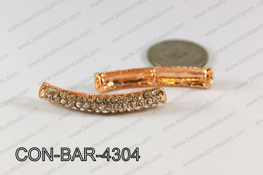 Sideway Bar connector Rose gold 8x43mm CON-BAR-4304