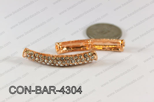 Sideway Bar connector Rose gold 8x43mm CON-BAR-4304