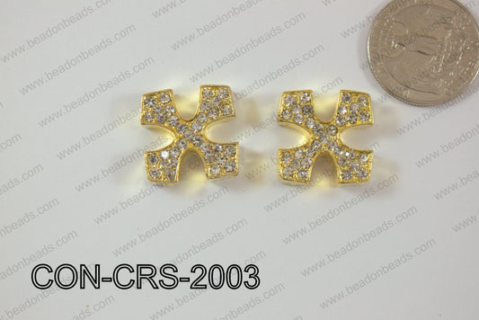 Sideway Cross 20mm Gold CON-CRS-2003