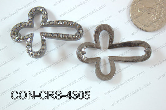 Sideway Cross 34x43mm Gun metal CON-CRS-4305