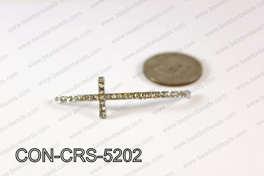 Sideway cross connector, Dark silver 15x52mm CON-CRS-5202