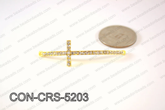 Sideway cross connector, Gold 15x52mm CON-CRS-5203