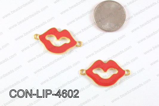 Lip Connector Red 19x46mm CON-LIP-4602