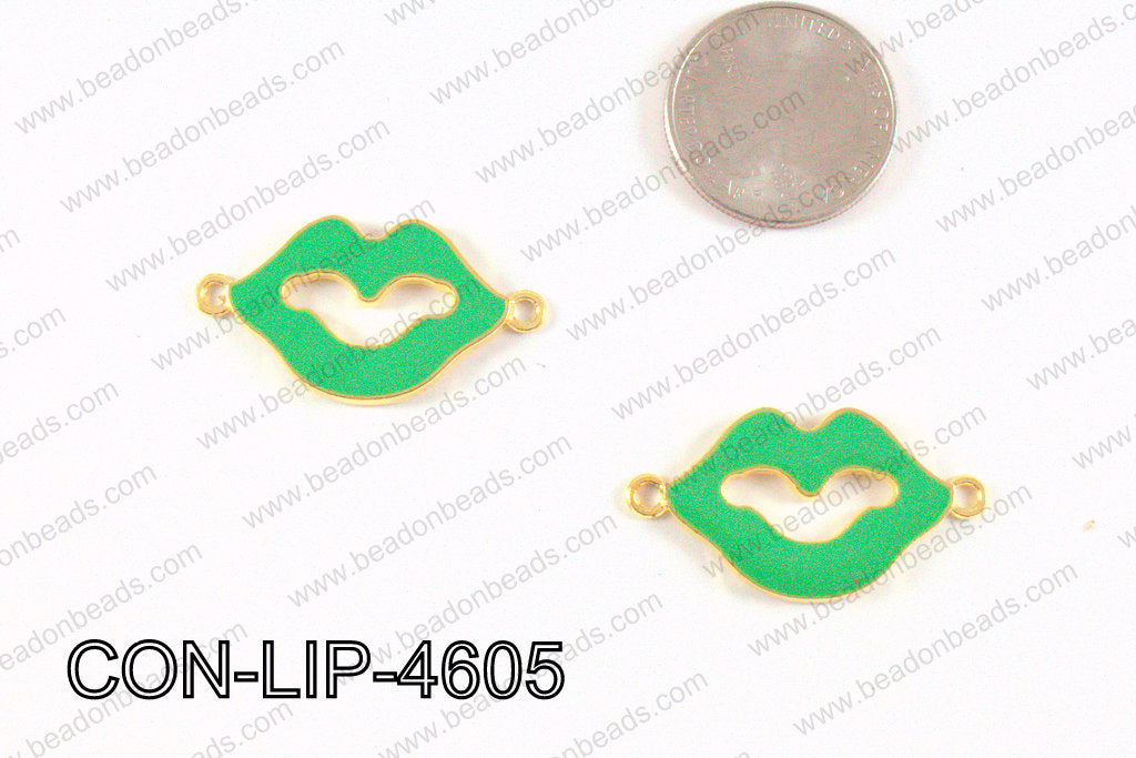 Lip Connector Green 19x46mm CON-LIP-4605