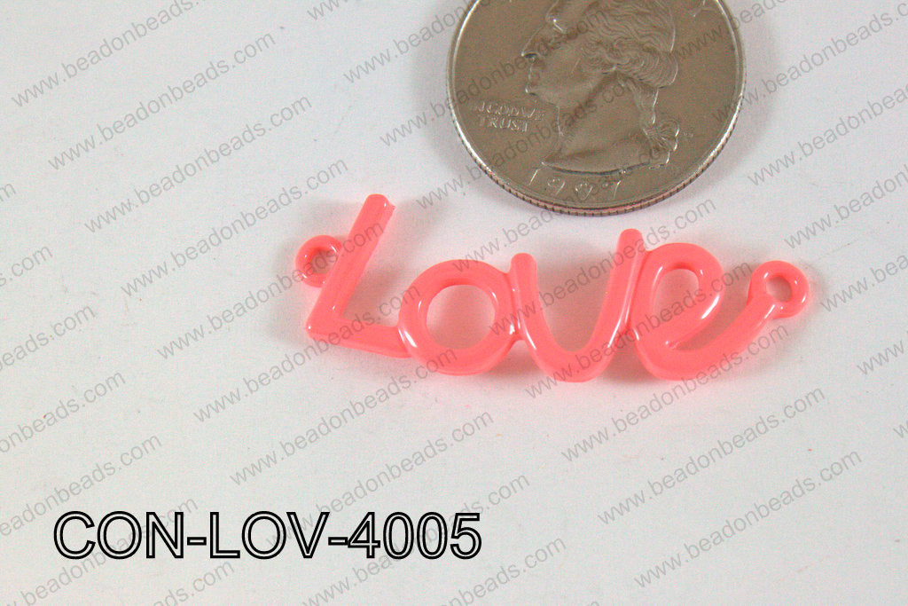 Love Connector Coral 13x40mm CON-LOV-4005