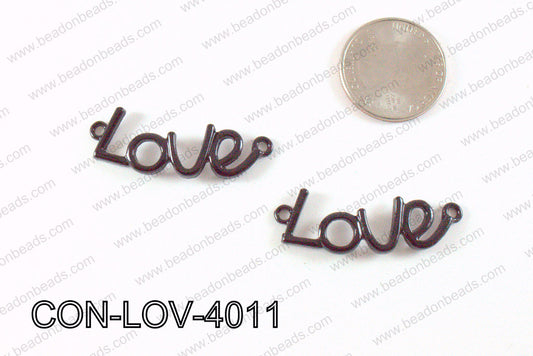 Love Connector Black 12x40mm CON-LOV-4011