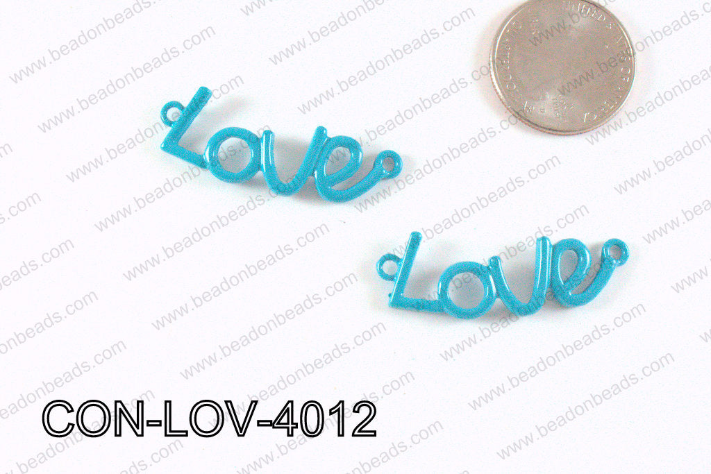 Love Connector Turquoise 12x40mm CON-LOV-4012